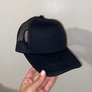 Black Trucker Hat
